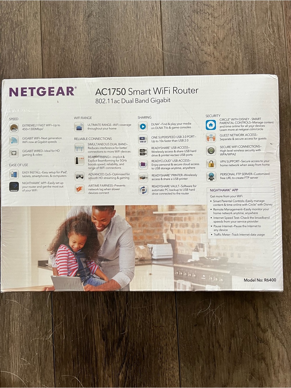 Netgear AC1750 Smart WiFi Router. New never opened original box and wrapping. - Picture 4 of 6